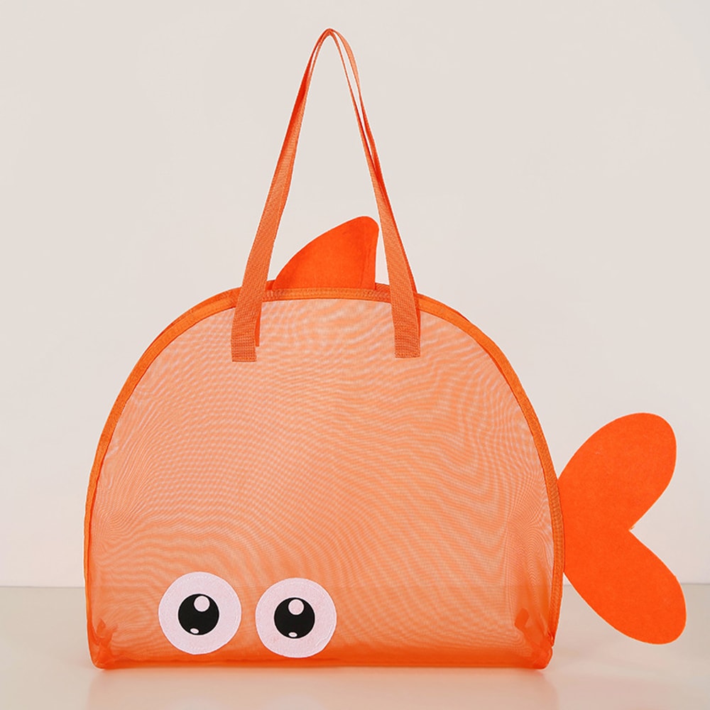 Large Mesh Beach Bag For Toys And Towels Foldable Sand Away Tote 6