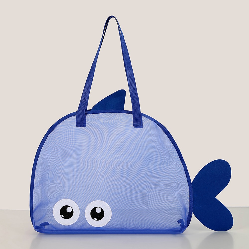 Large Mesh Beach Bag For Toys And Towels Foldable Sand Away Tote 7