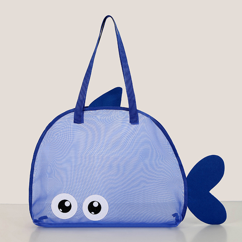 Large Mesh Beach Bag For Toys And Towels Foldable Sand Away Tote 7