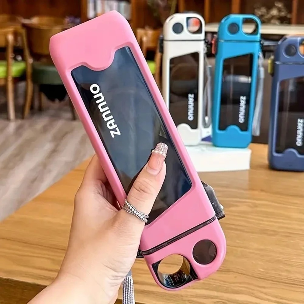 Square Water Bottle with Lock Lid and Measurements for Travel and Sports