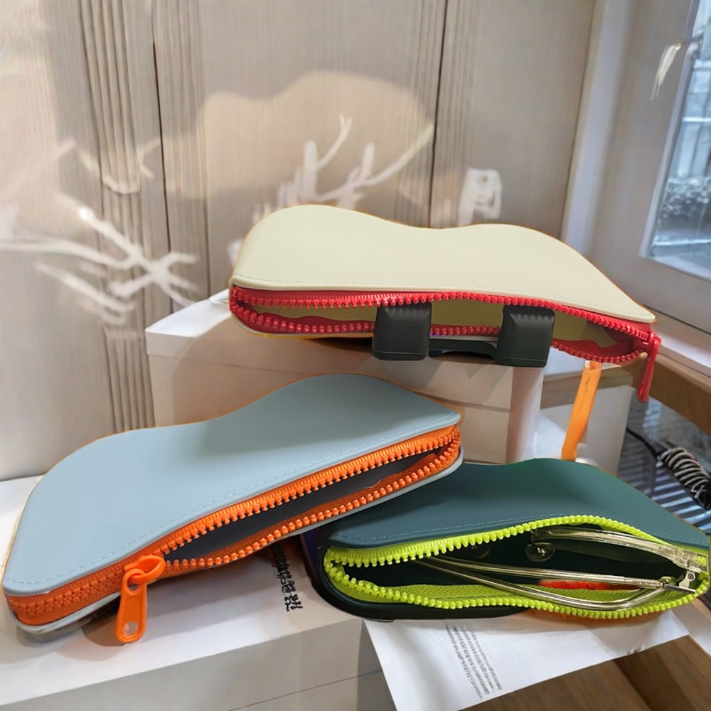 Portable Silicone Glasses Case Waterproof Sunglasses Pouch for Travel and Daily Carry