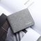 Canvas Wallet for Men Slim Bifold Card Holder with ID Window