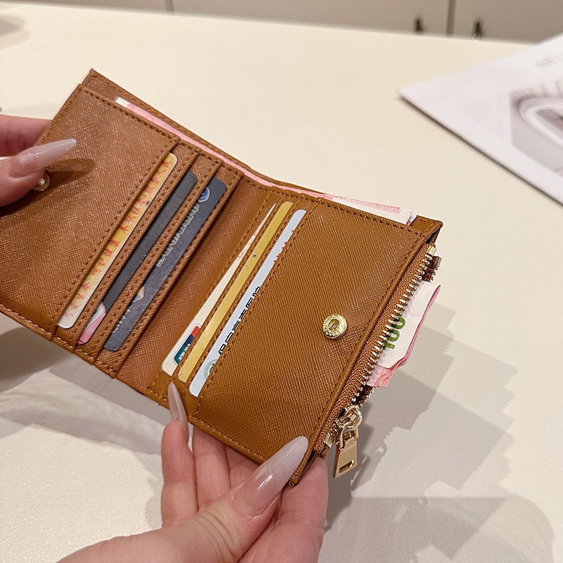 Luxury Designer Wallet Multi Function Card Holder Slim Leather Purse 4