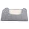 Silver Grey Non Slip Bath Mat Set Memory Foam Bathroom Rug and U Shape Toilet Mat