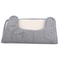 Silver Grey Non Slip Bath Mat Set Memory Foam Bathroom Rug and U Shape Toilet Mat