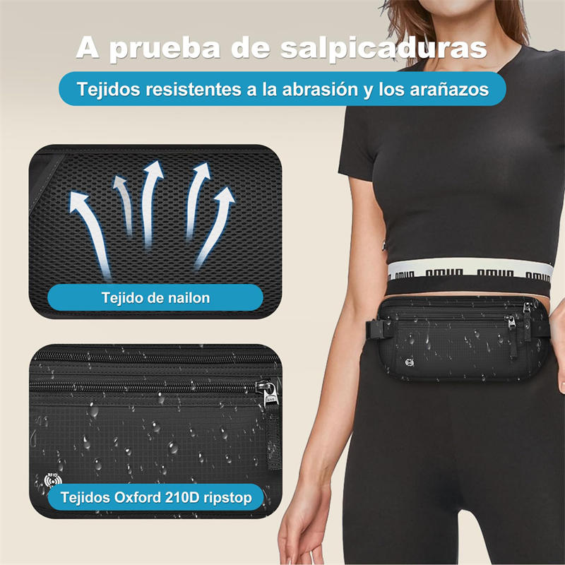 RFID Blocking Waterproof Money Belt Travel Passport Holder Waist Bag