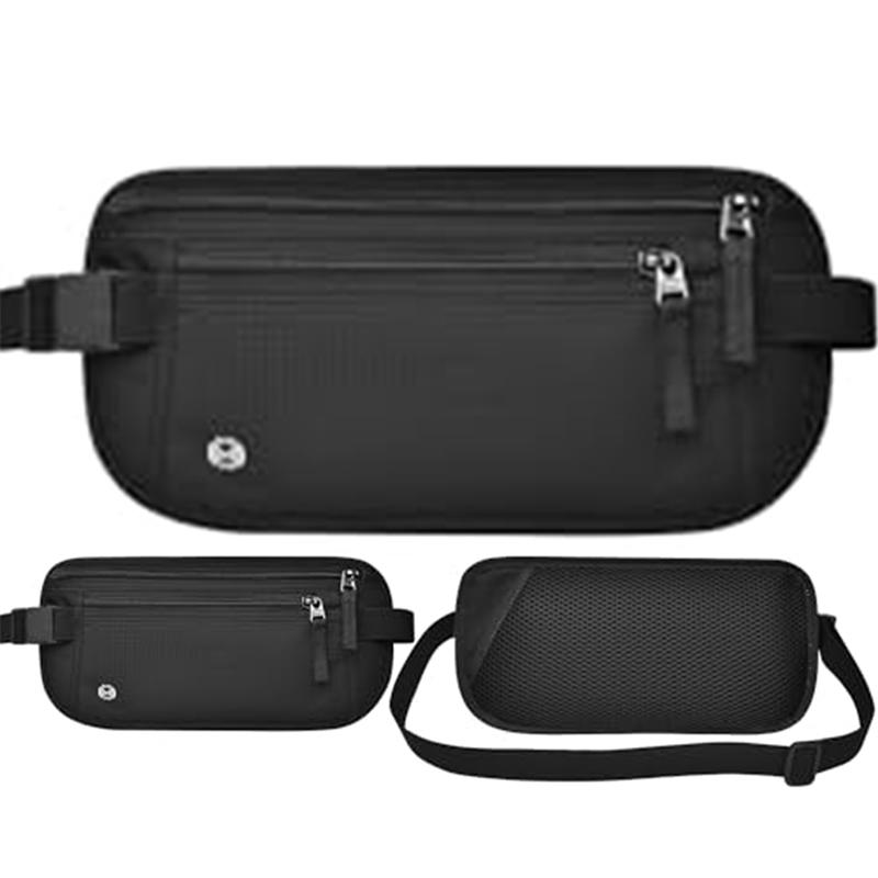 RFID Blocking Waterproof Money Belt Travel Passport Holder Waist Bag