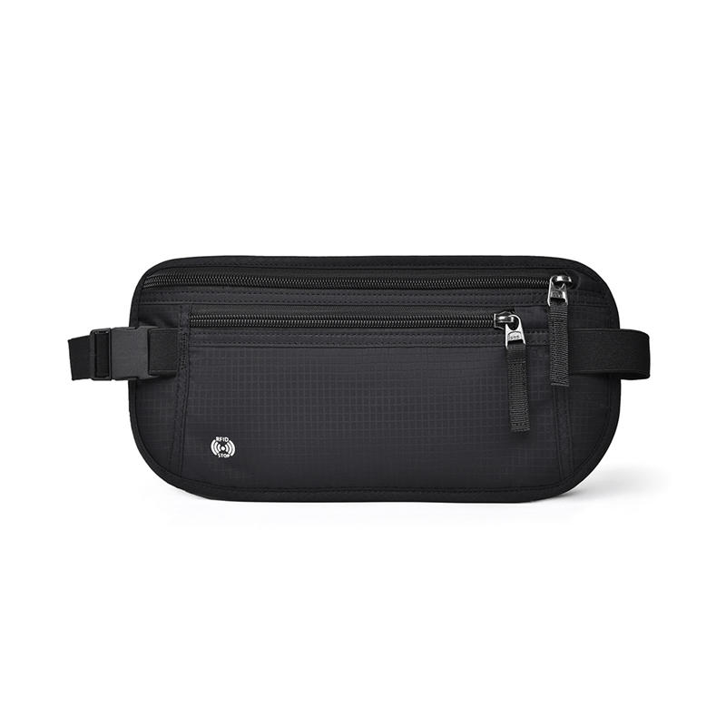 RFID Blocking Waterproof Money Belt Travel Passport Holder Waist Bag