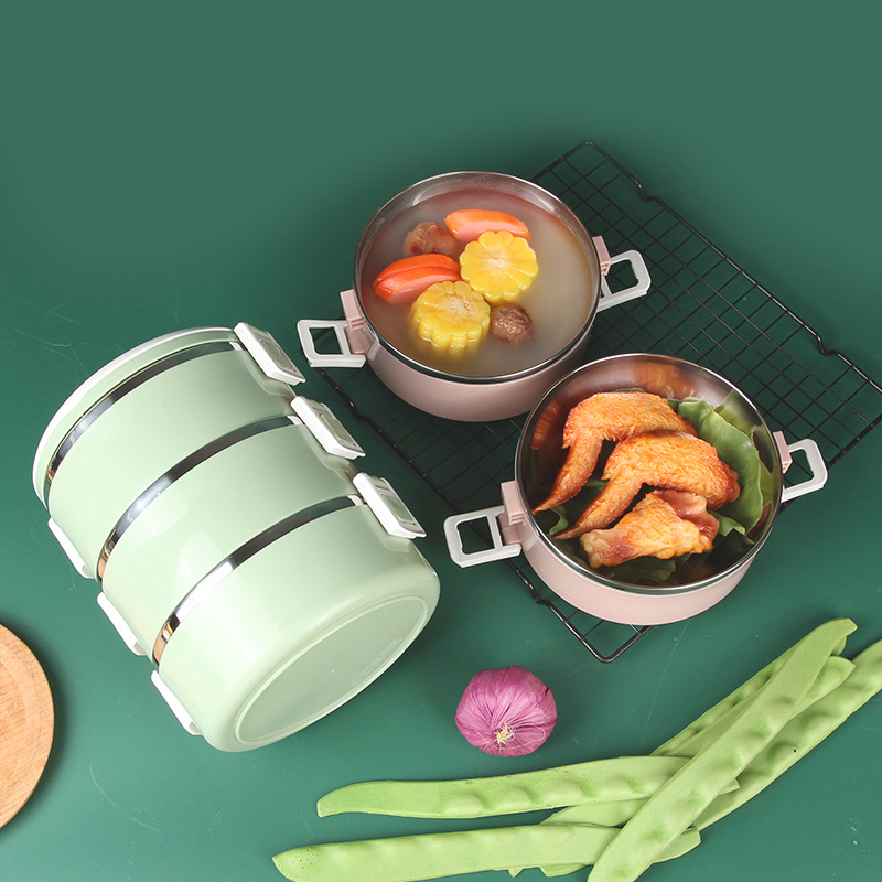Stainless Steel Thermal Lunch Box Leakproof Microwave Bento Container