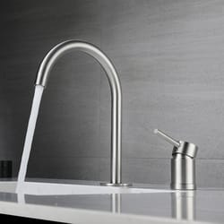 stainless steel widespread bathroom faucet hot and cold deck mounted basin mixer