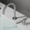 Stainless Steel Widespread Bathroom Faucet Hot And Cold Deck Mounted Basin Mixer 1
