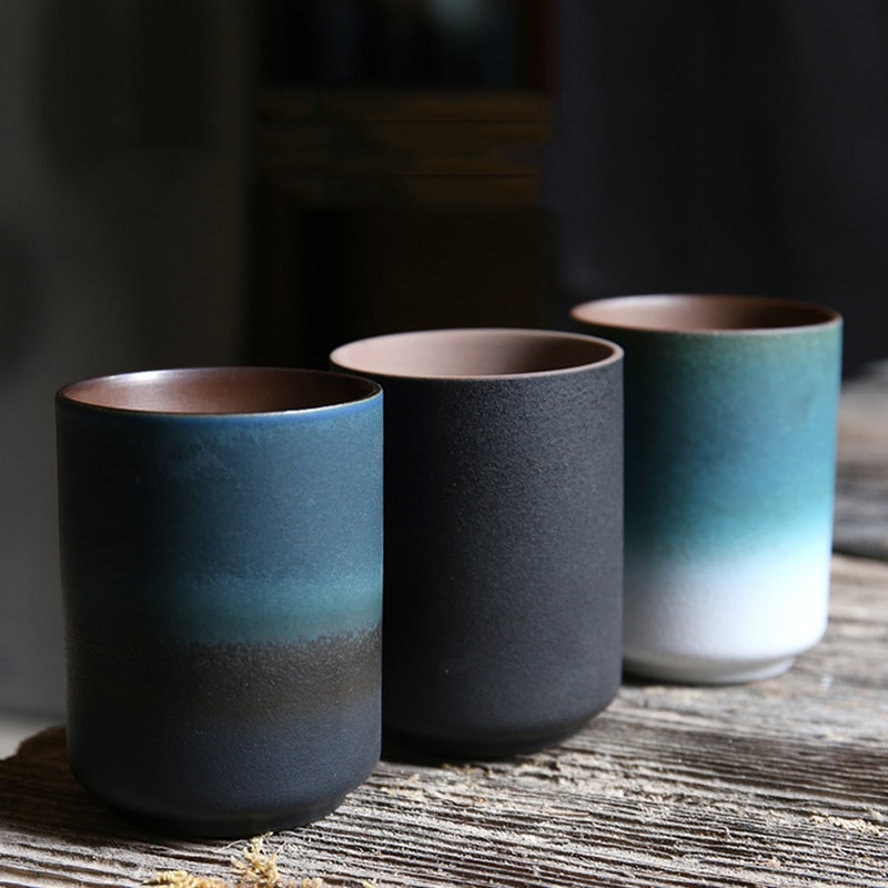 Ceramic Mug Gradient Stoneware Tea Cup 0