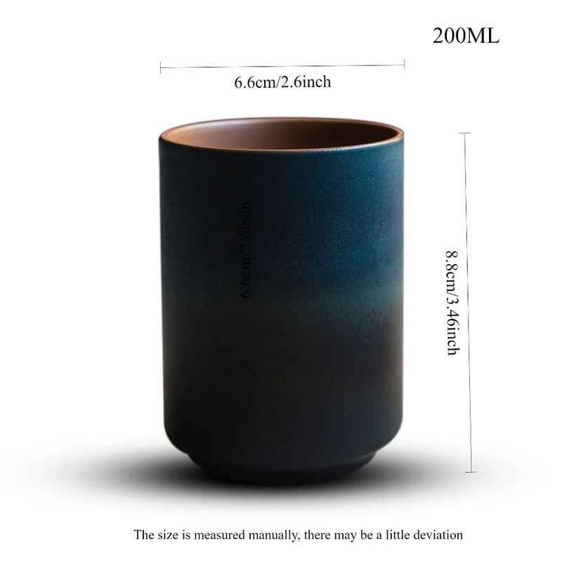 Ceramic Mug Gradient Stoneware Tea Cup 2