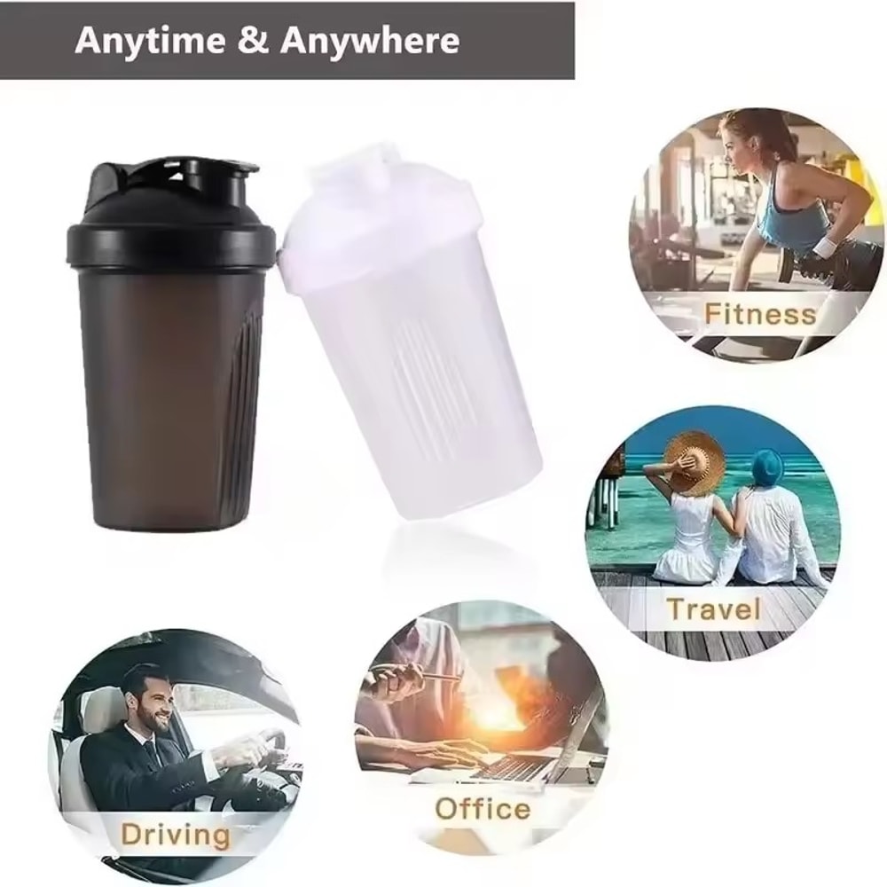 Protein Shaker Bottle Portable Gym Mixer Cup