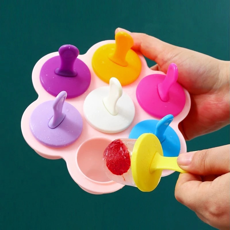 Silicone Popsicle Mold DIY Ice Cream And Fruit Pop Maker 2