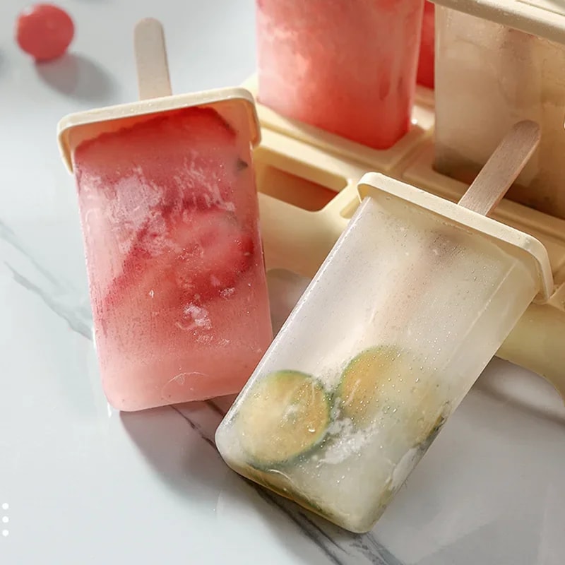 Homemade Popsicle Mold Ice Cream Mold with Sticks for Easy Frozen Treats