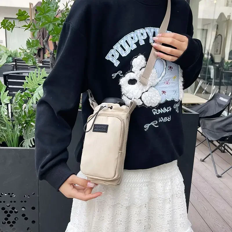 Insulated Water Bottle Carrier With Strap And Phone Pocket 3