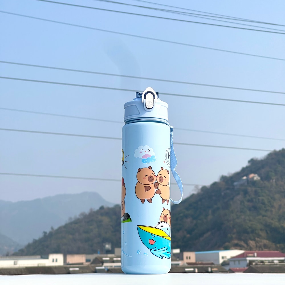 Cute Portable Straw Cup Large Capacity Water Bottle For Students And Girls 6