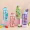 Cute Cartoon Animal Kids Water Bottle with Safety Lock Leak Proof Straw Cup