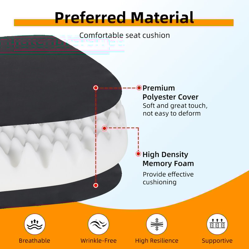 Cooling Seat Cushion for Car and Office Breathable Summer Seat Pad