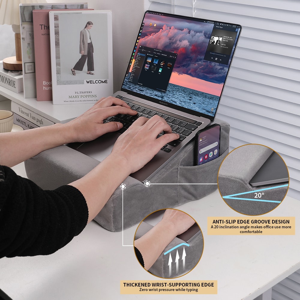 Comfy Tablet Pillow Stand for Bed and Desk Reading