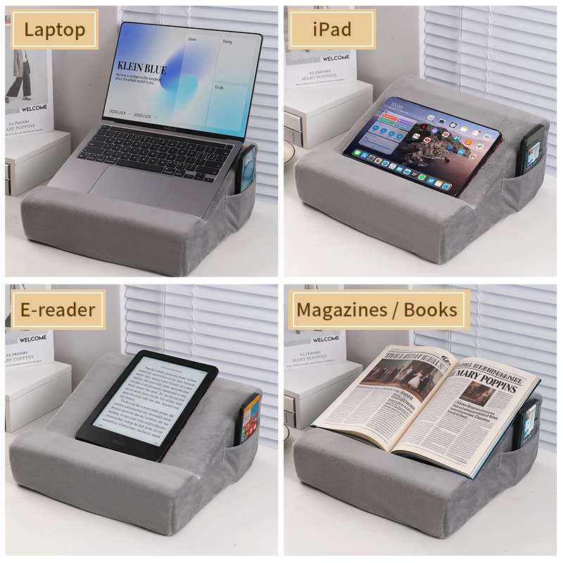 Comfy Tablet Pillow Stand for Bed and Desk Reading