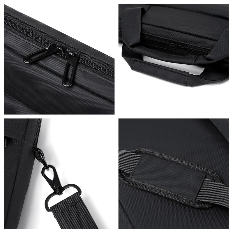 Minimalist Mens Briefcase Messenger Bag for Laptop and Office Use