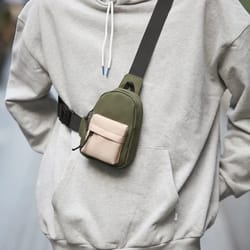 urbanflex mini chest bag for men lightweight men's crossbody bag for phone and daily essentials