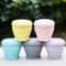 Collapsible Silicone Travel Cup with Lid for Camping and Everyday Use