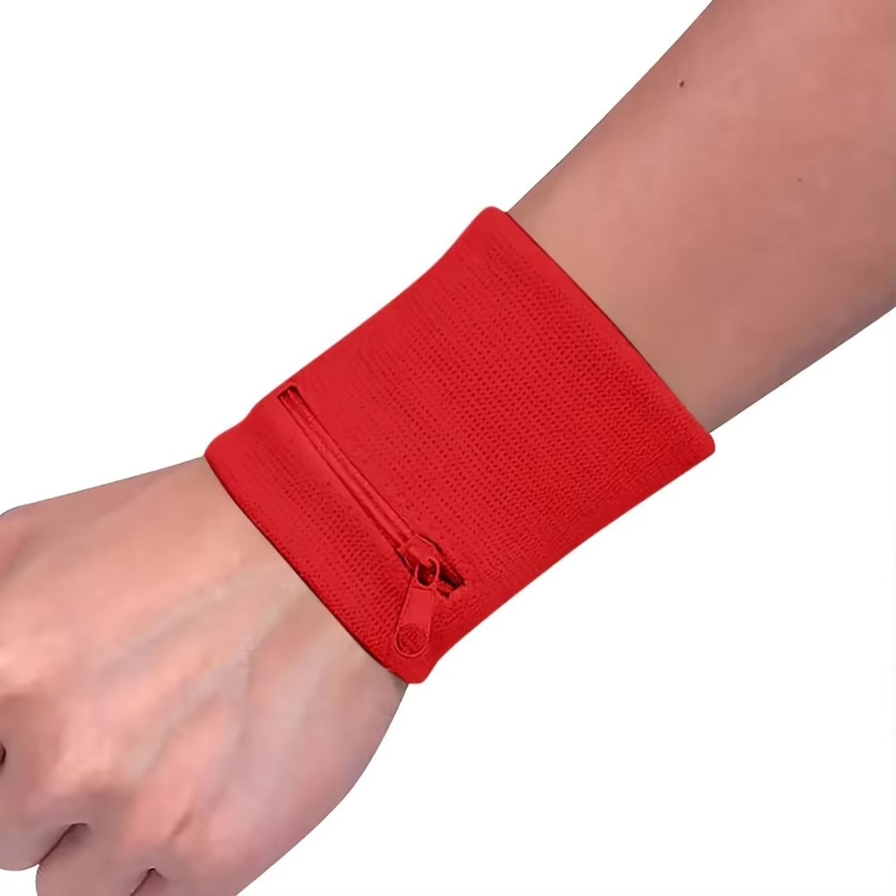 Lightweight Wrist Wallet Zipper Wristband for Running Hiking and Workouts
