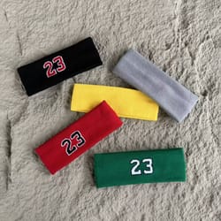 american style cotton sports headband narrow running hairband for men and women