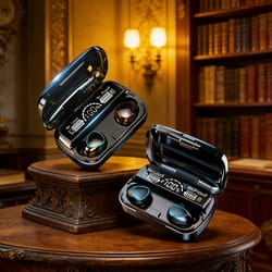 wireless earbuds with charging case waterproof tws bluetooth headphones