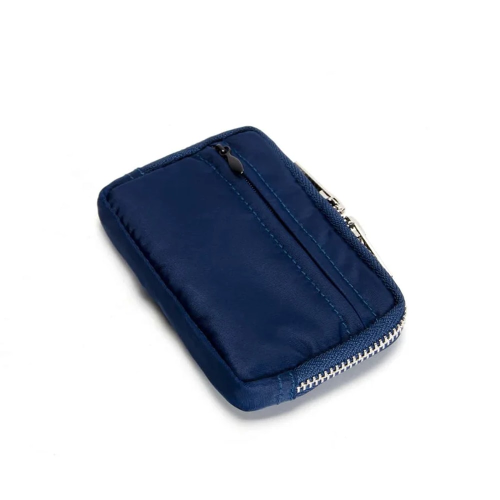 Oxford Travel Card Organizer Wallet With Earbuds Storage And Zipper Coin Pocket 4