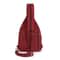 Wine Red womens chest bag in Nylon with Large Capacity Travel Crossbody Design