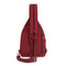 Wine Red womens chest bag in Nylon with Large Capacity Travel Crossbody Design