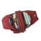 Wine Red womens chest bag in Nylon with Large Capacity Travel Crossbody Design