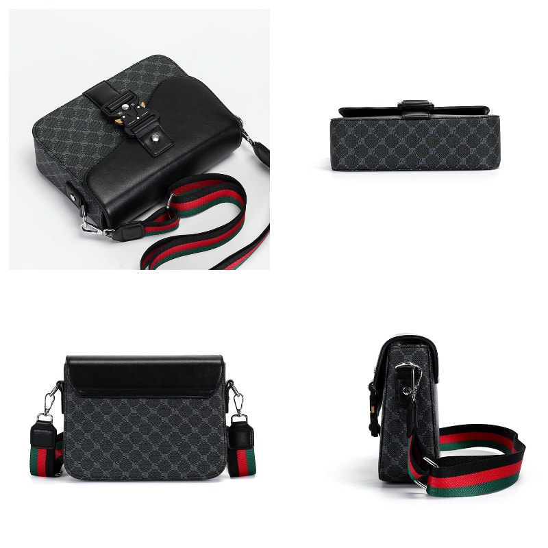 Mens Waterproof Jacquard Crossbody Bag For Business And Daily Commute 3