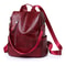 Anti Theft Women Backpack PU Leather Large Capacity Travel Backpack Purse 5