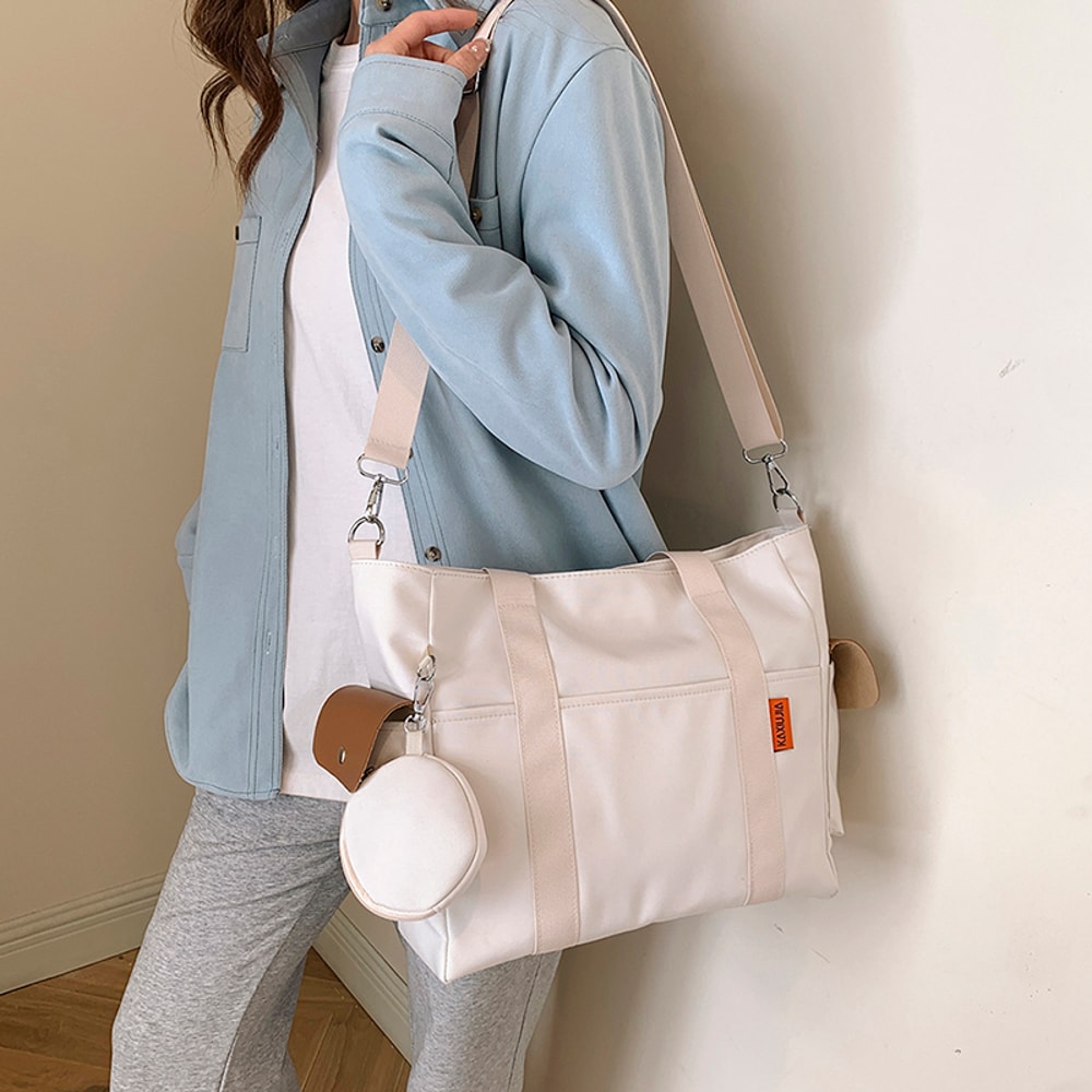 Large Capacity Nylon Tote Bag For Women Commuter Shoulder Crossbody Handbag 1