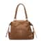 Retro Suede Tote Bag for Women Large Capacity Commuter Shoulder Purse