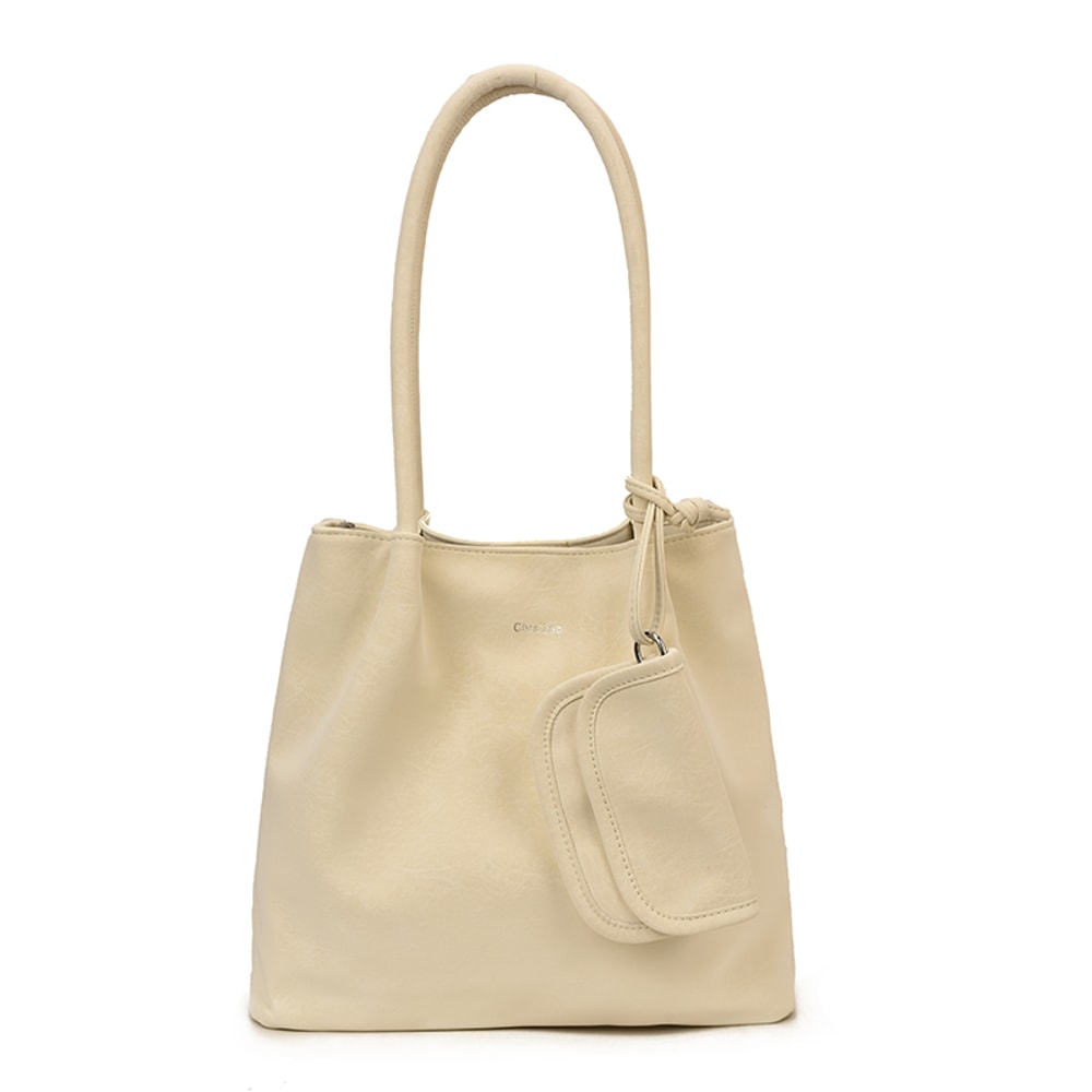 Suede Tote Bag for Women with Detachable Pouch Elegant Work Purse