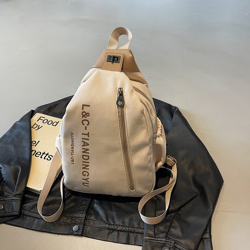 Anti Theft Sling Bag For Women Large Capacity Nylon Chest Crossbody 1