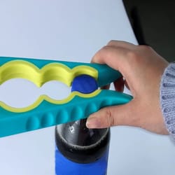 manual can opener and bottle opener for easy grip lid opening