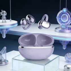 open ear clip on bluetooth earbuds with enc mic for clear calls