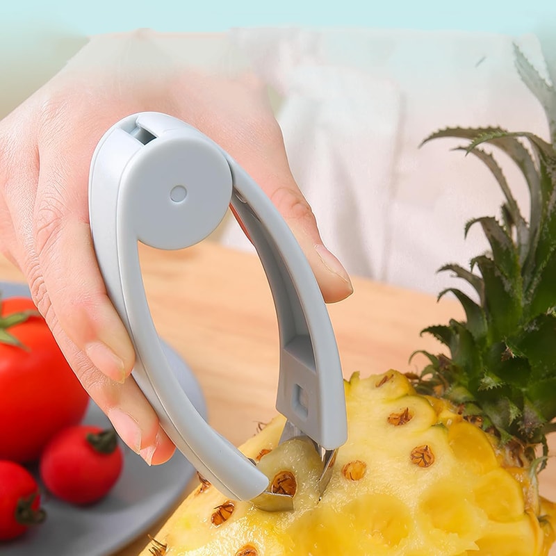 Stainless Steel Strawberry Huller and Pineapple Eye Remover Tool