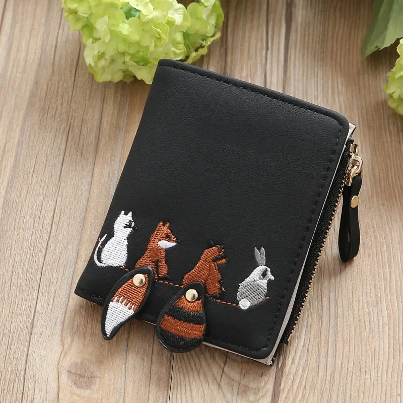 Cute Cartoon Wallet For Women Small Card Holder Coin Purse 4
