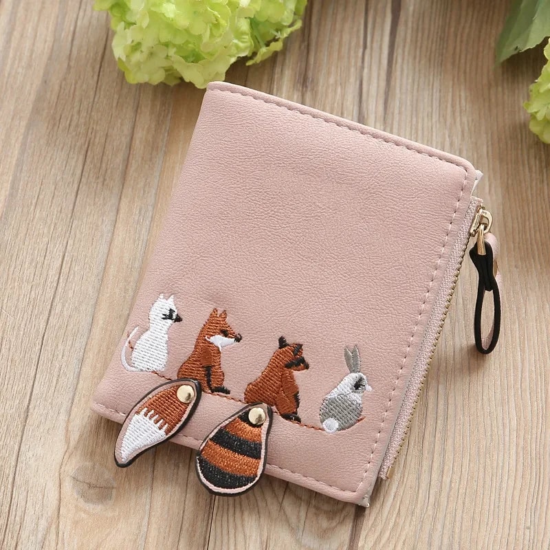 Cute Cartoon Wallet For Women Small Card Holder Coin Purse 7
