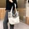 Rivet Accent Large Capacity Tote Bag For Women Stylish Shoulder Handbag Everyday Shopping Bag 2