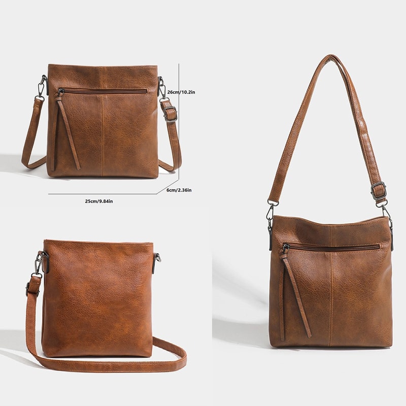 Retro PU Leather Crossbody Shoulder Bag For Everyday Style 4