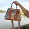 Painted Canvas Patchwork Tote Bag Large Capacity Printed Shoulder Handbag 3